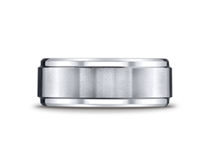 Cobaltchrome  9mm Double Edged Wedding Ring